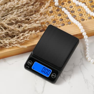 Digitalvekt, bærbar og presis Sort M 500g / 0.1g