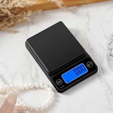 Digitalvekt, bærbar og presis Sort M 500g / 0.1g