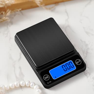 Digitalvekt, bærbar og presis Sort M 500g / 0.1g