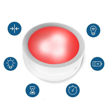 Oppladbare LED-spotlights 13 RGB-farger 3-pakning Hvit