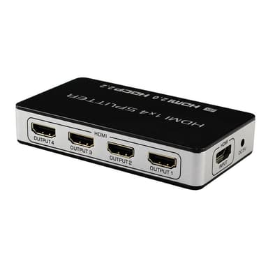 HDMI-splitter 1 x 4 UltraHD 4K 60Hz 3D HDMI V2.0 HDCP 2.2 18 Gbps