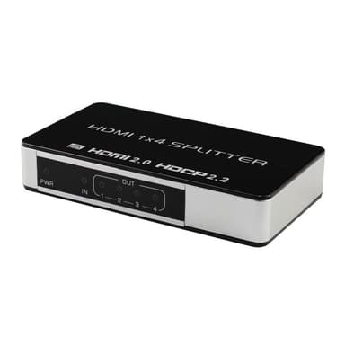 HDMI-splitter 1 x 4 UltraHD 4K 60Hz 3D HDMI V2.0 HDCP 2.2 18 Gbps