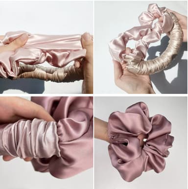 Hårbånd for å krølle håret rosa/brunt