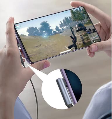 USB-C til 3,5 mm Aux lydadapter Grå