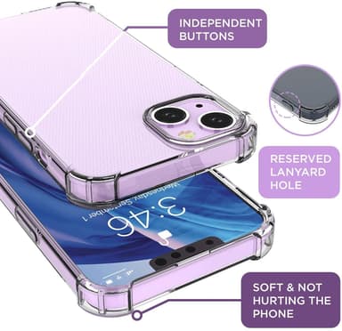 iPhone 13 mobildeksel TPU Transparent