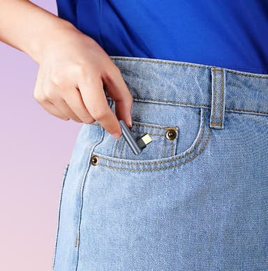 USB-C til 3,5 mm Aux lydadapter Grå