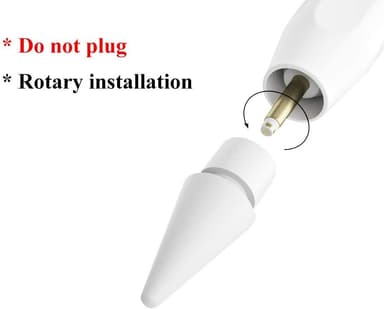 Erstatnings-tupp for Apple Pencil 1 og 2 White
