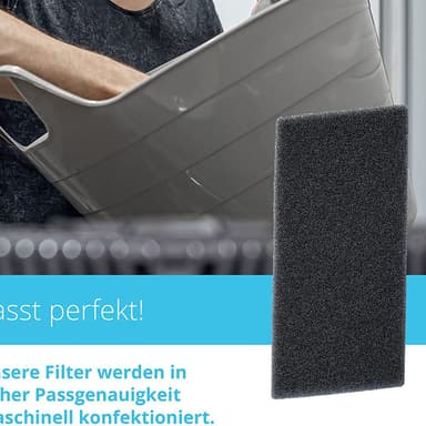Filter for tørketrommel 4-pakning Sort