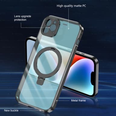 Skjermbeskyttelse magnetisk beskyttende telefondeksel med stativ  iPhone 13 Pro