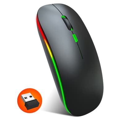 Trådløs mus - Luminous Silent Oppladbar Sort
