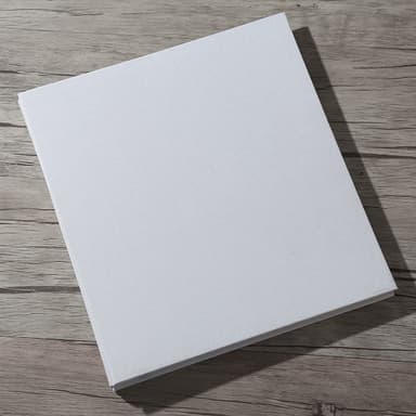 Selvklebende 16-tommers laminert DIY-fotoalbum Hvit