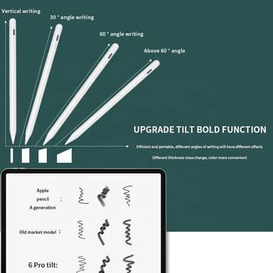 Styluspenn for iPad (2018 og nyere) USB-C Sort