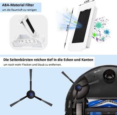 Reservedeler til Ecovacs Deebot T30 Omni, T30 Pro Omni, T30 Max