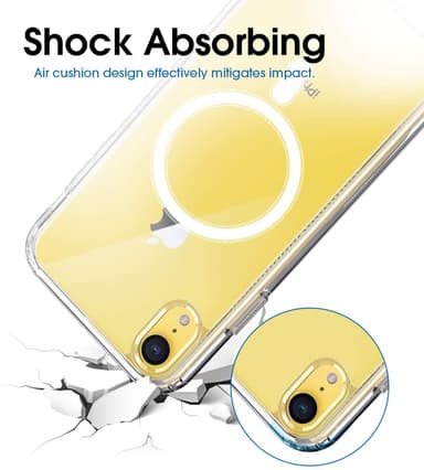 iPhone XR mobildeksel til MagSafe lader Gjennomsiktig