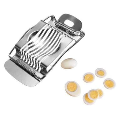Eggskjærer for kokte egg Rustfritt stål Sølv