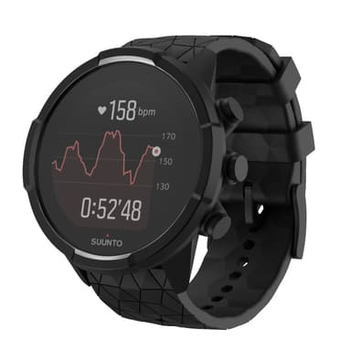 Klokkereim til Suunto Spartan Sport Wrist HR/9 Baro/9/D5/7 (24 mm) silikon Sort  model 1