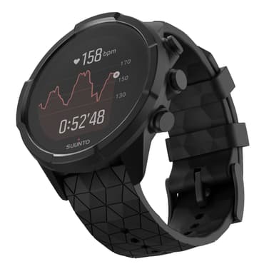 Klokkereim til Suunto Spartan Sport Wrist HR/9 Baro/9/D5/7 (24 mm) silikon Sort  model 1