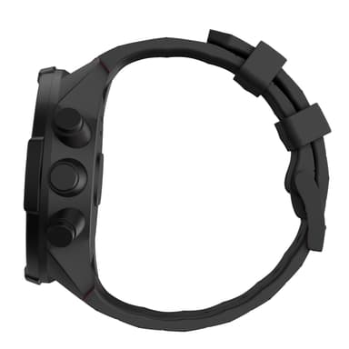 Klokkereim til Suunto Spartan Sport Wrist HR/9 Baro/9/D5/7 (24 mm) silikon Sort  model 1