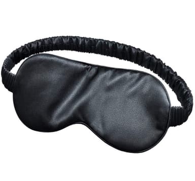Sovemaske av silke Sort