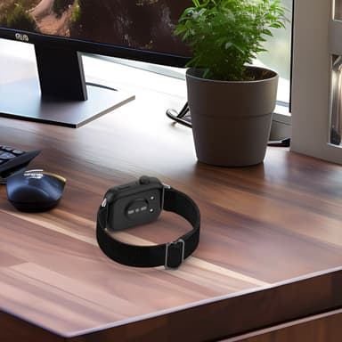 Elastisk klokkerem i nylon for Huawei Watch Fit 3 Sort
