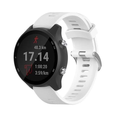 Klokkereim for Garmin Forerunner 245 Silikon Hvit 20 mm