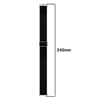Elastisk klokkerem i nylon for Huawei Watch Fit 3 Sort