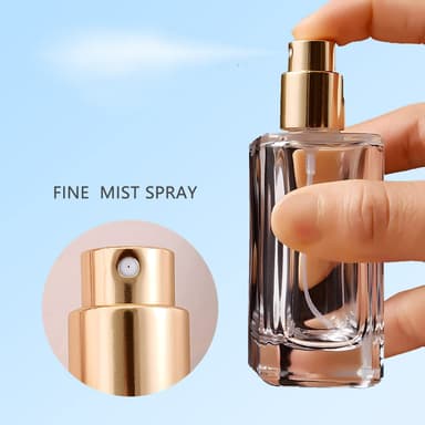 Påfyllbar sprayflaske for parfyme av glass Gull 50 ml