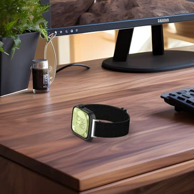 Elastisk klokkerem i nylon for Huawei Watch Fit 3 Sort