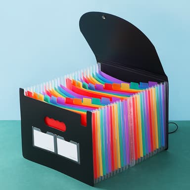 Utvide filmapper med etiketter, Accordion Document Organizer M