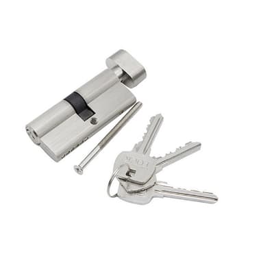 Låsesylinder med 3 nøkler / dørlås med høy sikkerhet 90 mm