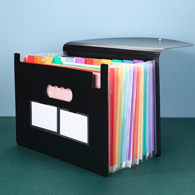 Utvide filmapper med etiketter, Accordion Document Organizer S