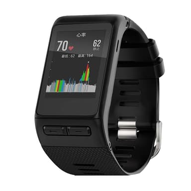 Svart silikonreim til Garmin Vivoactive HR