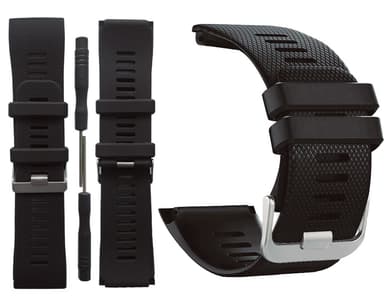 Svart silikonreim til Garmin Vivoactive HR