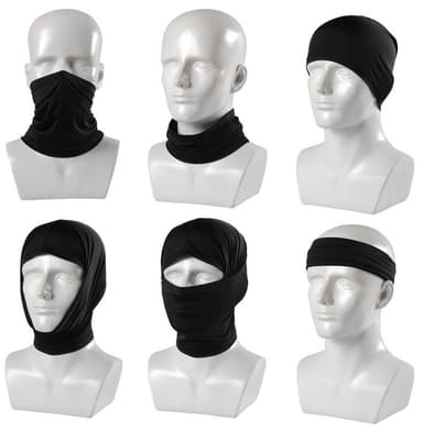 Svart hals / tubeskjerf (One-size) Sort M
