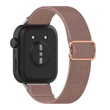 Elastisk klokkerem i nylon for Huawei Watch Fit 3 Rosa