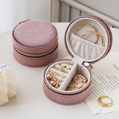 Mini Travel smykkeskrin Organizer Rosa