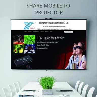 Trådløs HDMI-svitsj med Miracast Mirascreen wifi-adapter for Chromecast