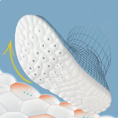 Deodorant og ventilerende latekssåler XXL