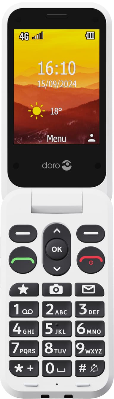 Doro Leva L21 mobiltelefon (rød)