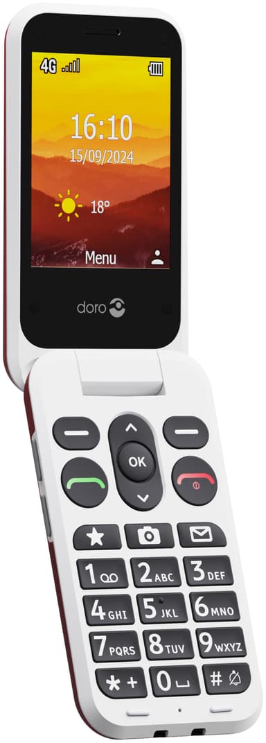 Doro Leva L31 mobiltelefon (rød)