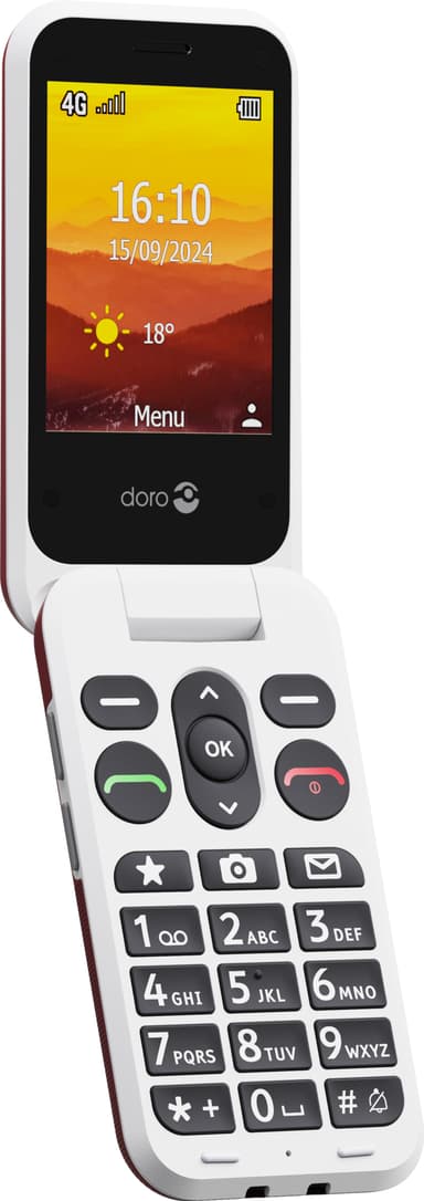 Doro Leva L21 mobiltelefon (rød)