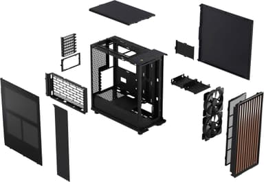 Fractal Design North PC kabinett (kullsort)