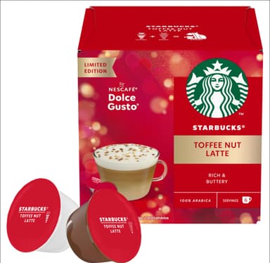 Starbucks Toffee Nut Latte av NESCAFÉ Dolce Gusto kaffekapsler (12-pk)