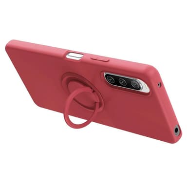 Til Sony Xperia 10 V Deksel Fingerring TPU - Svart