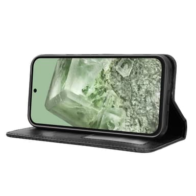 Til Google Pixel 8a Lommebok-deksel Eksklusivt Svart
