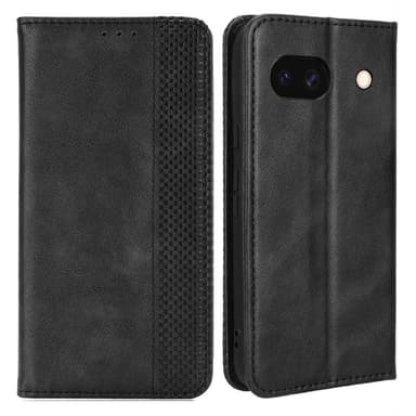 Til Google Pixel 8a Lommebok-deksel Eksklusivt Svart