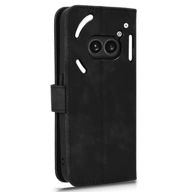 For Nothing Phone (2a) Lommebok-deksel Skin-Touch Deksel - Svart