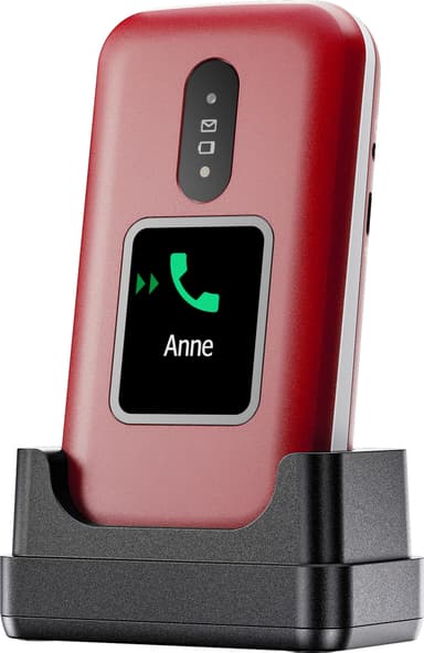 Doro 2881 mobiltelefon (rød)