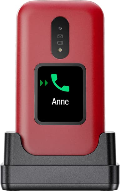 Doro 2881 mobiltelefon (rød)
