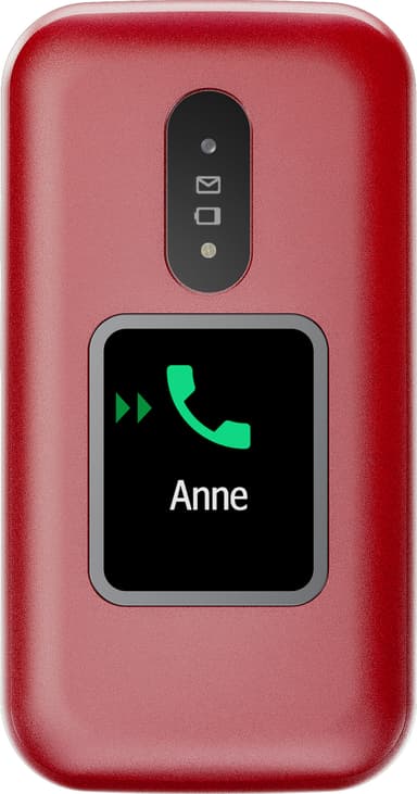 Doro 2881 mobiltelefon (rød)